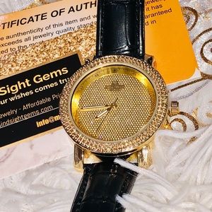 Real diamond watch for women NOT CZ not moissanite best off for Mother’s Day HOT